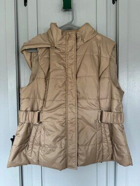 New York & Co Tan/Gold Vest